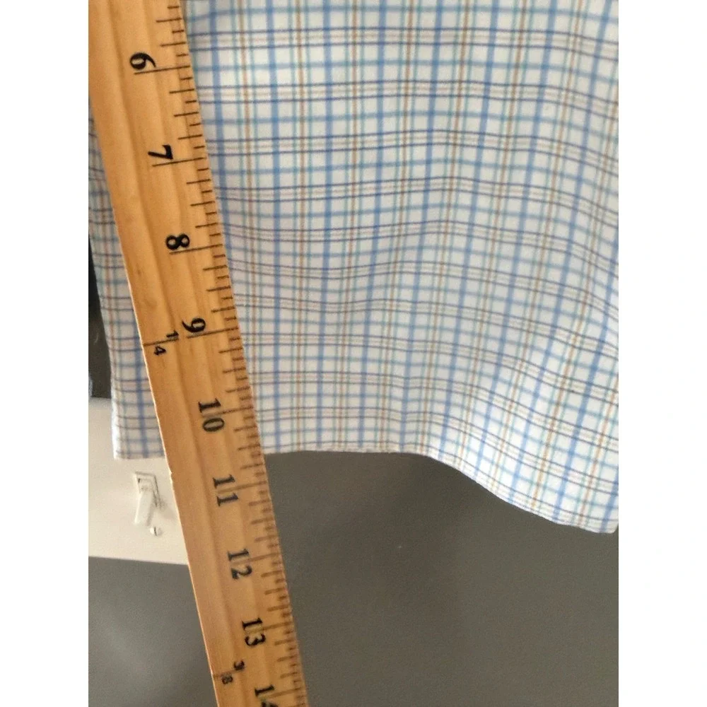 Adidas‎ Womens Plaid Golf Shorts Blue Tan Check Performance Size 4 Preppy